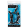 Calexotics Kit 3 Plugs Silicone Ripple Kit Noirs